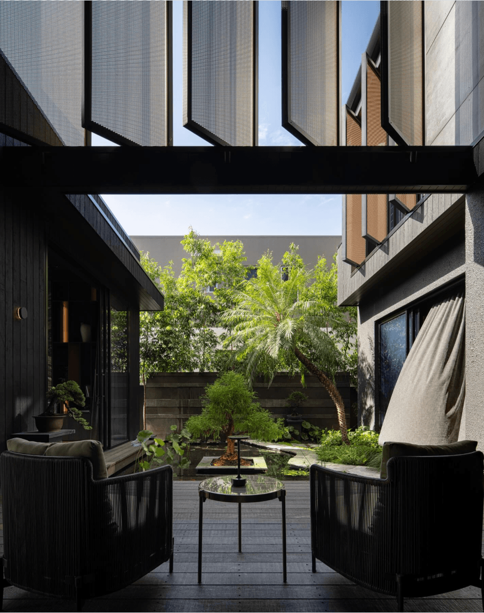 Architectural courtyard